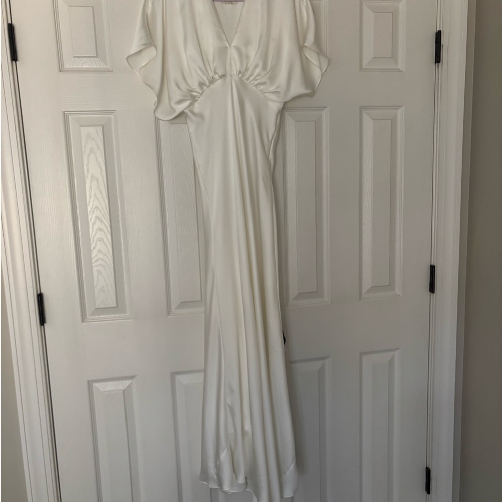 BHLDN Elegant White Maxi Dress